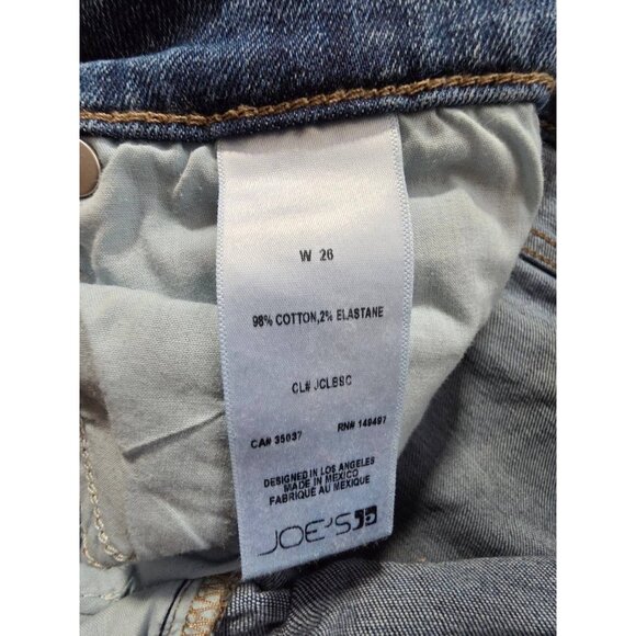 Joe’s Jeans Women’s Skinny Distressed Raw Hem Jeans Plus 26 Medium Wash A001169 - Picture 5 of 8